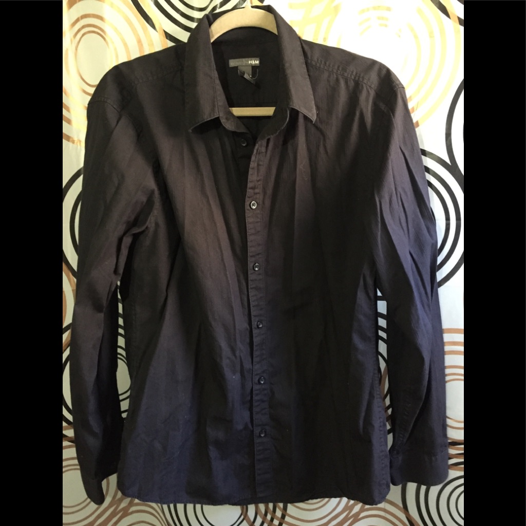 HM Button Down Shirt Sz L